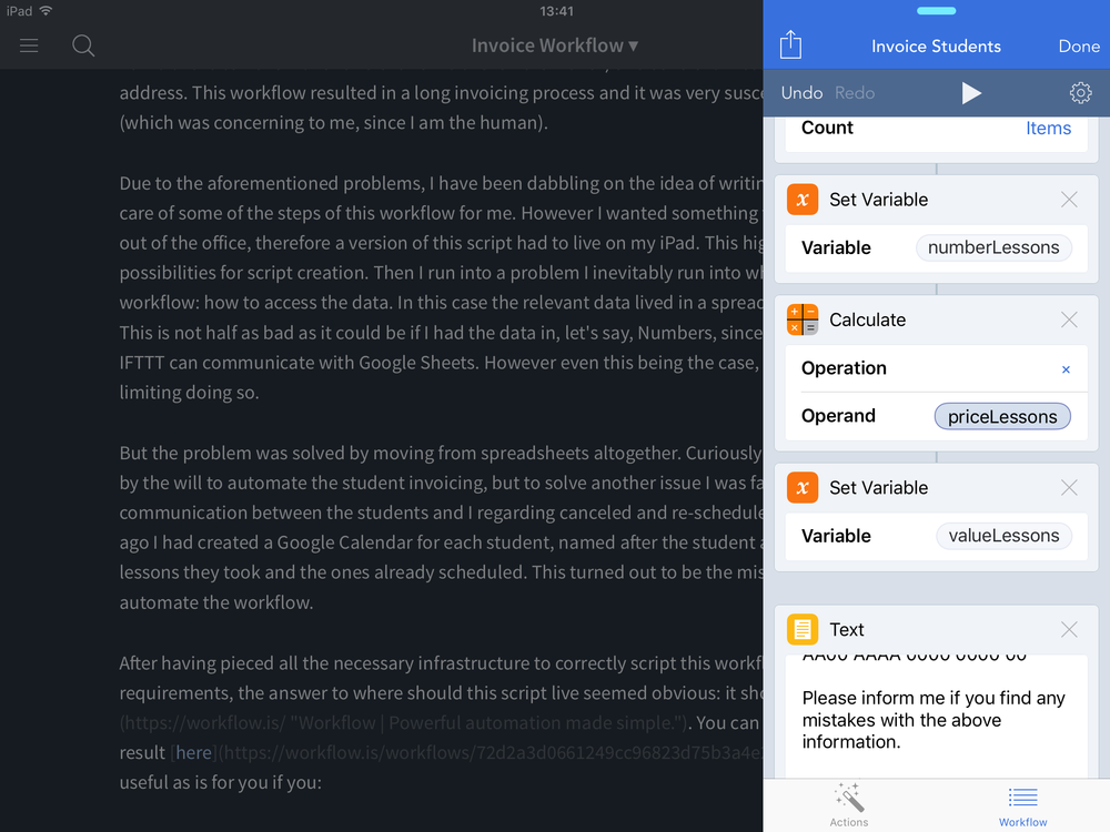 Working with Workflow